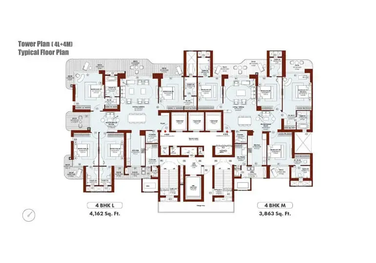 M3M Jacob & Co. floor plan