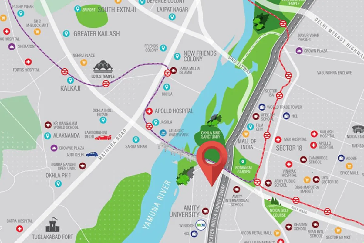M3M Jacob & Co. location map