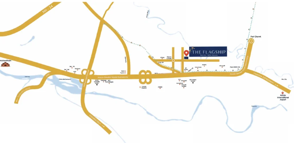 CRC The Flagship location map