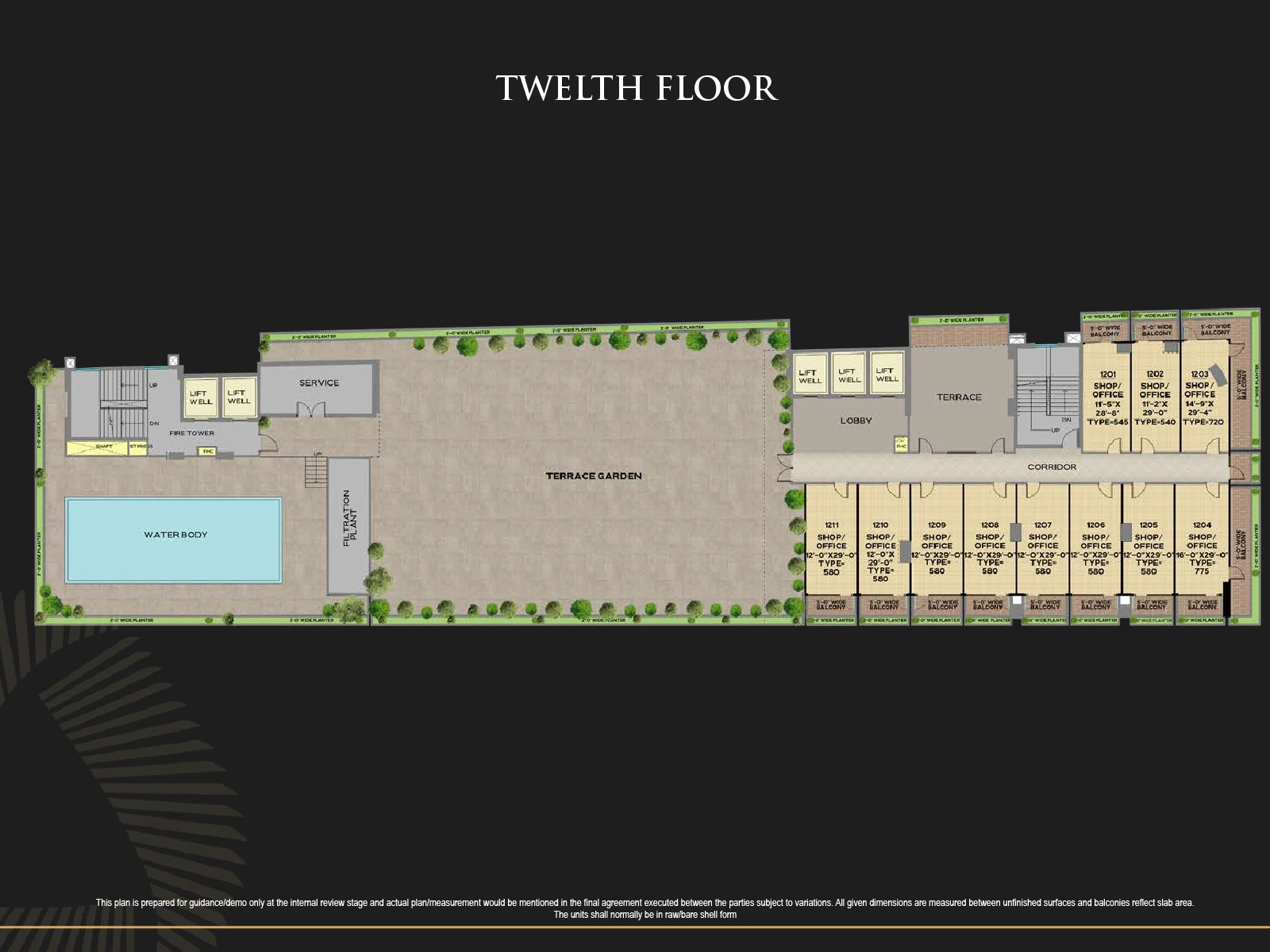 Dasnac Arc twelfth floor plan