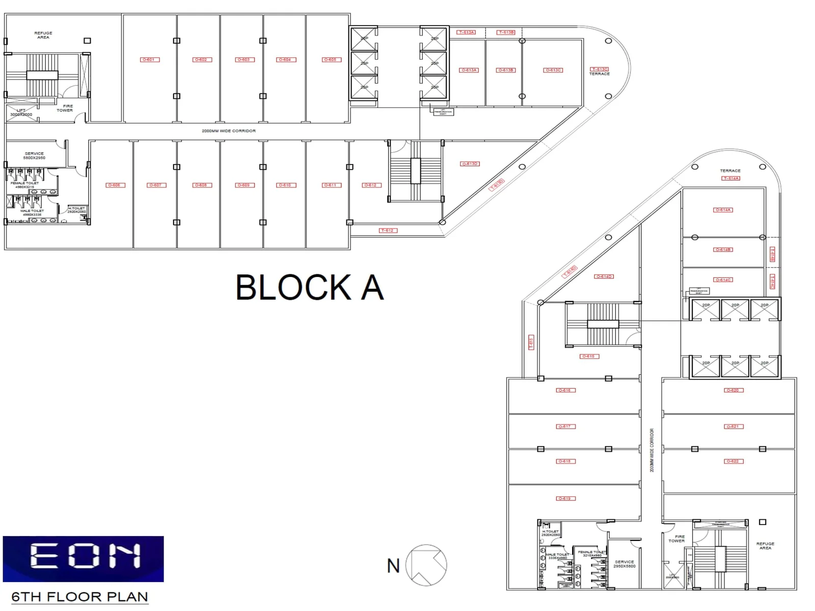 Fairfox EON sixth floor plan
