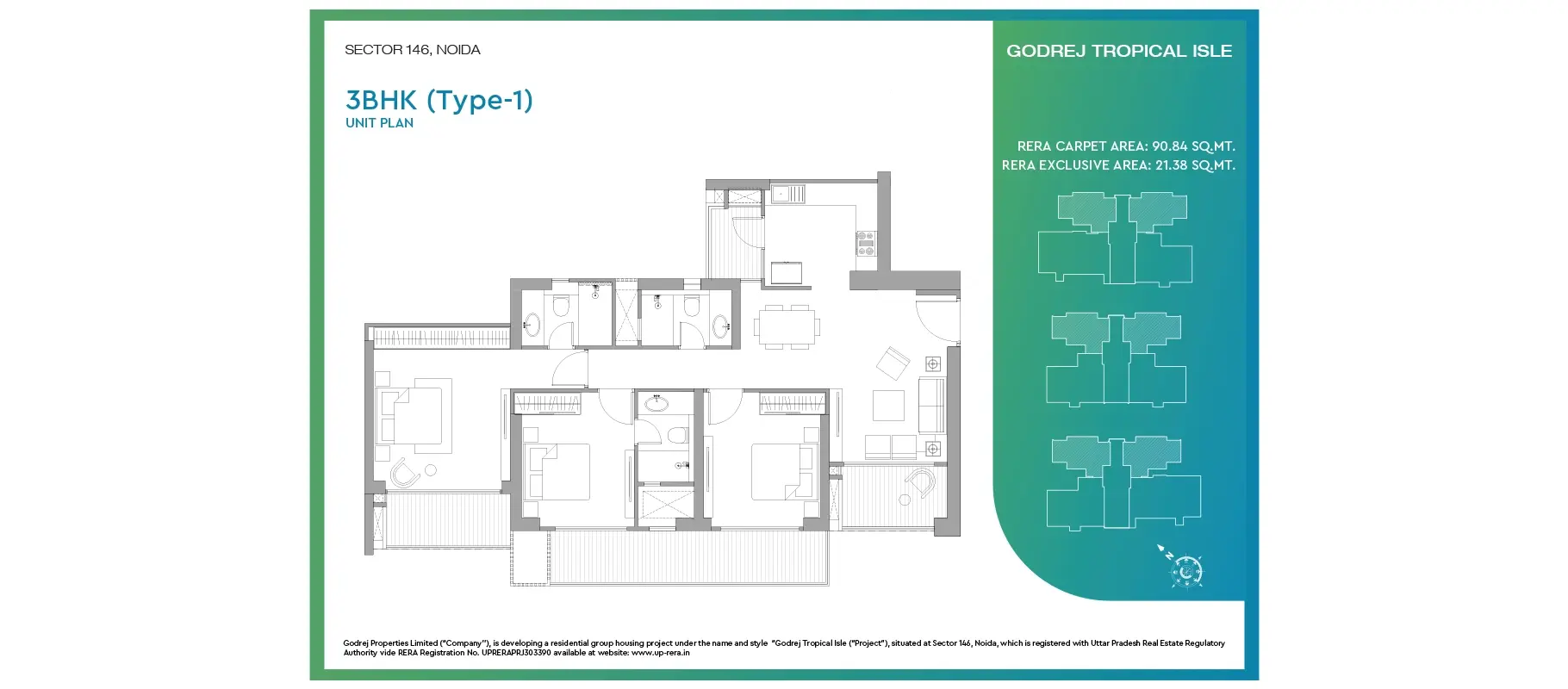 Godrej Tropical Isle apartment floor plan