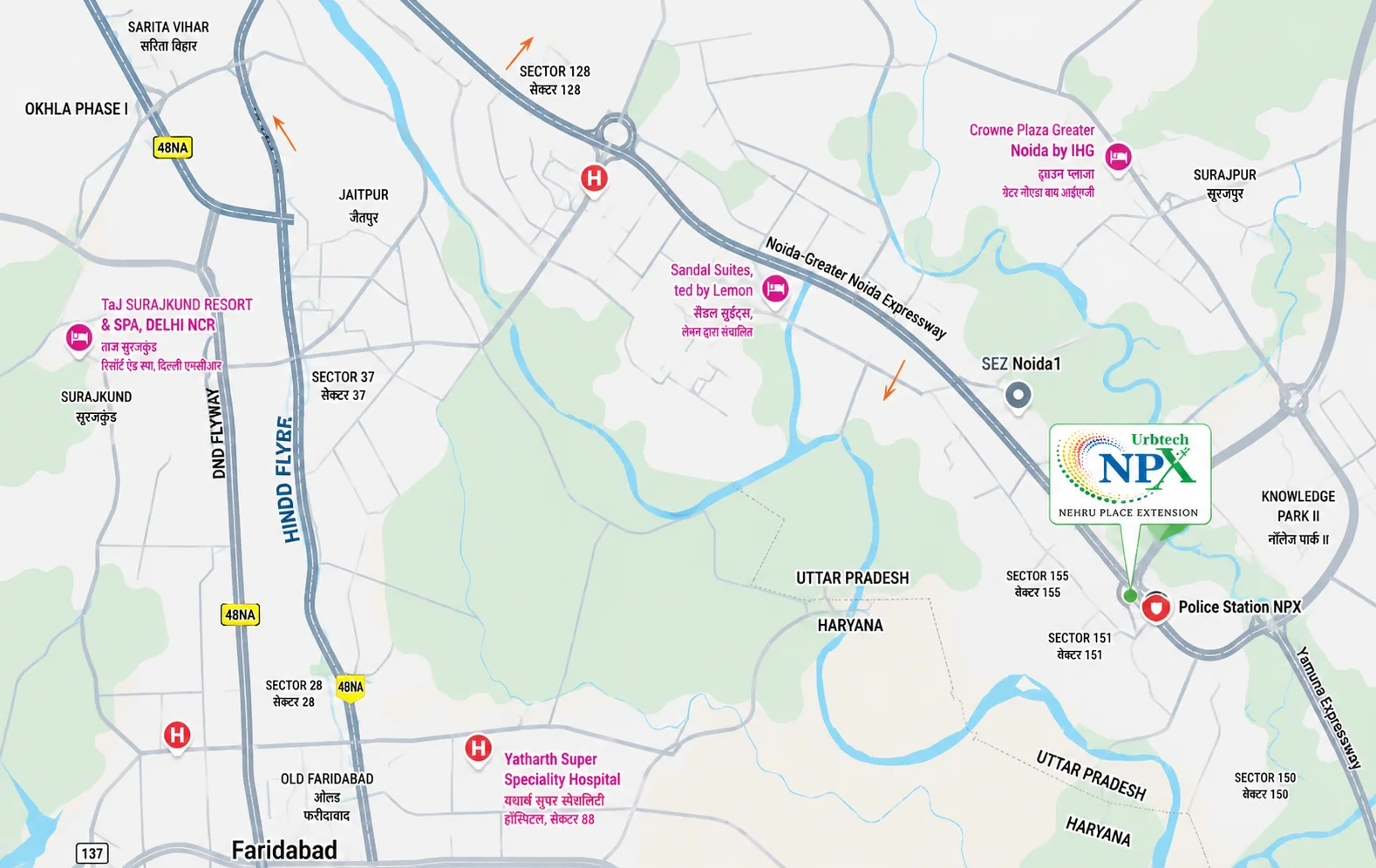 Luxe by NPX location map